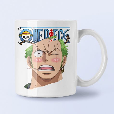 Taza de anime, taza inspirada en Zoro, regalo de anime divertido, fan art, taza inspirada en One Piece, regalo para él, regalo para un amigo Friendship Adventure, Anime Mug, Anime Universe, Epic Moments, Zoro One Piece, Anime Crafts, Anime Gifts, Our Friendship, New Adventures