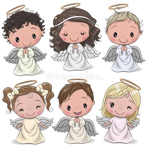 Angel Baby Cartoon, Angel Baby Art, Angel Cartoon, Cute Cartoon Christmas, Angel Illustration, Cartoon Giraffe, Cartoon Monkey, Christmas Drawing, Baby Cartoon