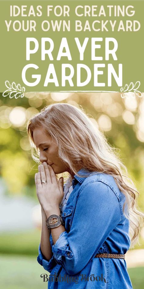 Prayer Garden Ideas For Your Very Own Backyard Garden of Prayer Walking Rosary Garden, Faith Garden Ideas, Christian Yard Decor, Prayer Picnic Ideas, Christian Garden Ideas, Memorial Gardens Backyard, Outdoor Prayer Space, Prayer Garden Ideas Church, Spiritual Garden Ideas Backyards