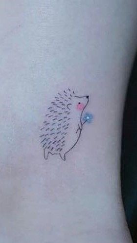 Dream tattoo #hedgehog Tiny Hedgehog Tattoo, Headhog Tattoo, Cute Hedgehog Tattoo, Tattoo Hedgehog, Hedgehog Tattoos, Hedgehog Tattoo, Tattoo Animal, Beauty Tattoo, Animal Family