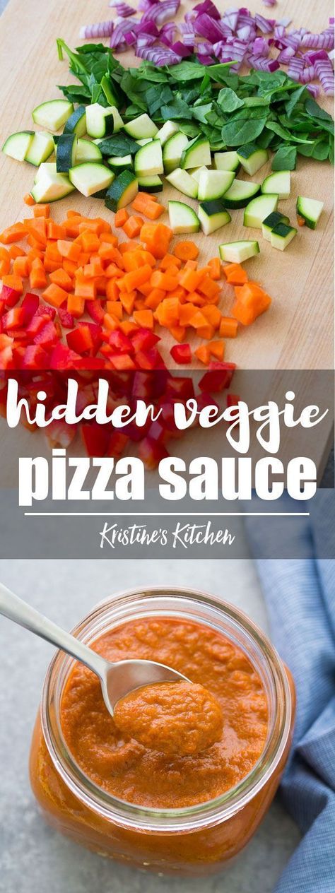 Veggie Pizza Sauce, Hidden Vegetable Recipes, Pizza Vegetarian, Nourishing Recipes, Hidden Vegetables, Grilled Cheese Sandwiches, Kids Meal, Veggie Pizza, Healthy Toddler Meals