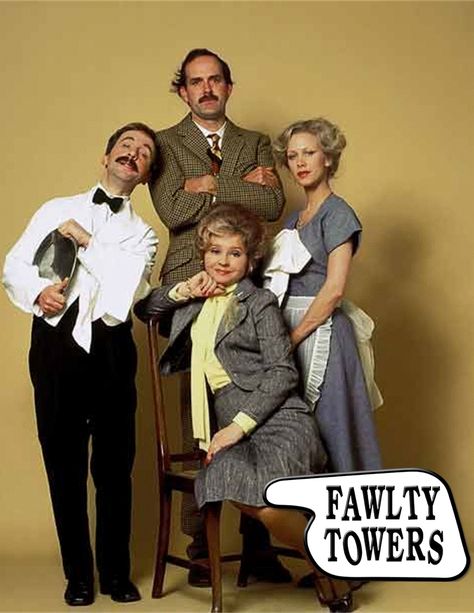 Sybil Fawlty, Connie Booth, British Tv Comedies, John Cleese, Fawlty Towers, British Sitcoms, Classic Comedies, British Comedy, Monty Python