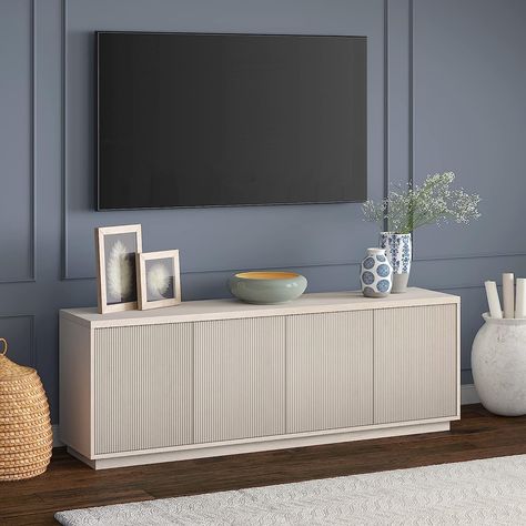 Amazon Prime Day sale Tv Credenza Decor, Big Tv Wall Ideas Living Room, Transitional Tv Stand, Tv Stand Decor Ideas, Stand For Tv, Contemporary Tv Stand, Tv Area, Tv Stand Decor, White Tv Stands