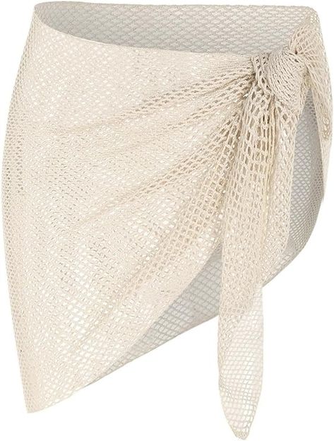 ZAFUL Metallic Shiny Short Sarong Coverups for Women Semi Sheer Bathing Suit Wrap Swimsuit Skirt Beach Bikini Cover Up 2-Purple at Amazon Women’s Clothing store Beach Skirt Wrap Cover Up, Swimsuit Skirt Coverup, Kate Mess, Coverups Beach, Beach Wrap Skirt, Beach Coverups, Swimsuit Coverups, Wrap Bathing Suit, Chiffon Cover Up