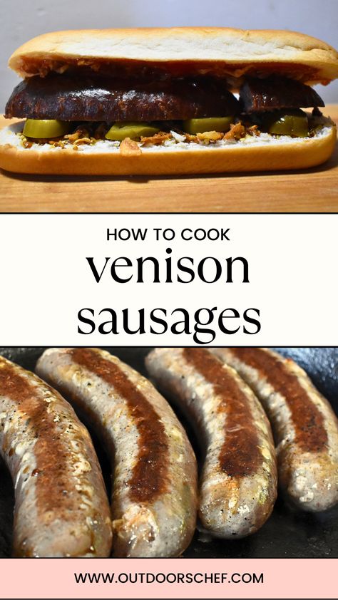 Learn how to cook venison sausages to perfection. Discover the best techniques, including grilling, pan-searing, and baking, to achieve juicy and flavorful sausages every time. Elevate your cooking game with delicious venison sausages! 🦌🌭 #VenisonSausages #CookingTips #sausage #cooking #hotdog #meat #meal #food #foodie #yummy #foodlover #venison #steak #burger #grill #healthyfood #foodphotography #dinner #lunch #breakfast #healthy #delicious #homemade healthy summer recipes food ideas Cooking Venison, Venison Sausage, Burger Grill, How To Cook Venison, Steak Burger, Venison Steak, Healthy Summer Recipes, Breakfast Healthy, Healthy Delicious