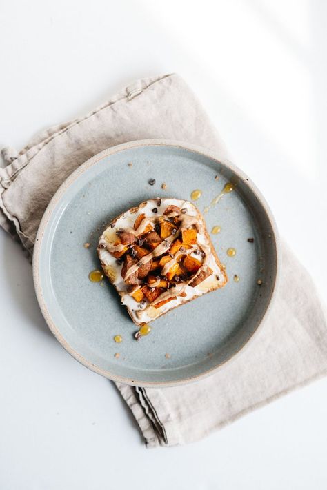 Food Photography Tips, Almond Butter, Food Photography Dessert, Potato Toast, Food Flatlay, Breakfast Photography, Sweet Potato Toast, Food Photoshoot, Food Photography Inspiration