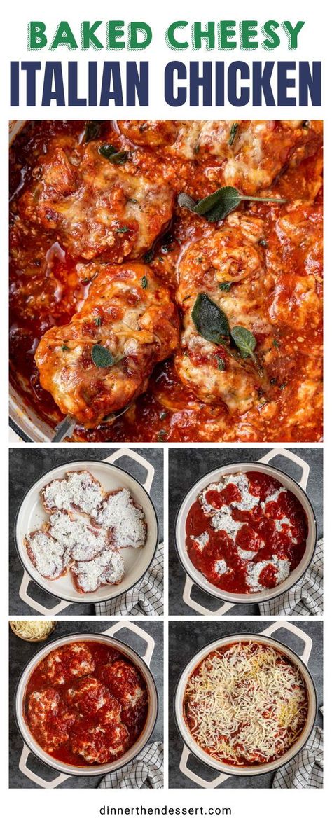 Chicken Thigh Marinara Recipes, Chicken Thigh Marinara, Marinara Chicken Recipe, Italian Chicken Thighs Recipes, Dutch Oven Italian Recipes, Chicken Thigh Italian Recipe, Italian Chicken Thighs Baked, Marinara Chicken Crockpot, Chicken And Marinara Recipes