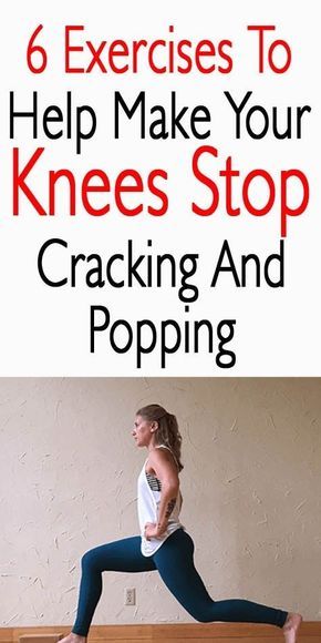 6 Exercises To Help Make Your Knees Stop Cracking And Popping - These #knee exercises will help strengthen your knee joints and help with the cracking and popping! Knee Strengthening Exercises, How To Strengthen Knees, Knee Pain Exercises, Nerve Pain Relief, Knee Exercises, Knee Pain Relief, Strengthening Exercises, Stretching Exercises, Nerve Pain