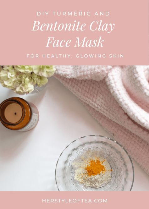 Easy DIY Turmeric and Bentonite Clay Face Mask for Healthy, Glowing Skin – Daily She Pursues Diy Bentonite Clay Mask, Bentonite Clay Face Mask, Healing Acne, Bentonite Clay Mask, Face Mask For Pores, Avocado Face Mask, Turmeric Face Mask, Skin Face Mask, Charcoal Face Mask