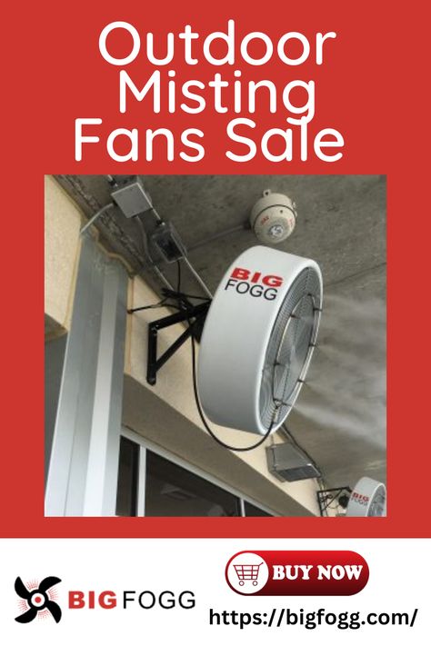 Outdoor Misting Fan, Misting Fan, Outdoor Indoor, High Pressure, Spa Pool, Mist, Wall Mount, Indoor Outdoor, Spa