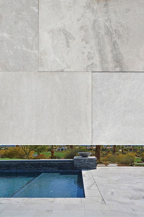 Atlantic Grey | Marble Stone | Natural Stone | NPT Hardscapes Marble Patio, Marble Pool Deck, Ice White Sandblasted Marble Pool Deck, Shellstone Limestone Pool Deck, Bluestone Pool Coping, Bluestone Pavers Around Pool, Pool With Bluestone Coping, Deck Remodel, Pool Bath