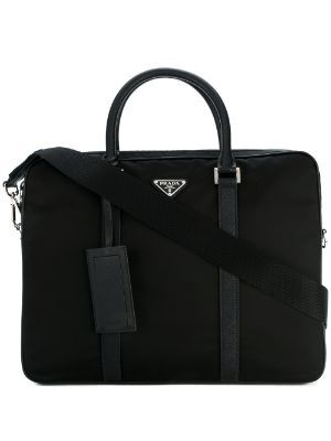 Designer Laptop Bags & Briefcases For Men - Farfetch Designer Laptop Bag, Black Briefcase, Prada Collection, Bag Prada, Laptop Briefcase, Briefcase For Men, Miuccia Prada, Prada Bags, Prada Leather