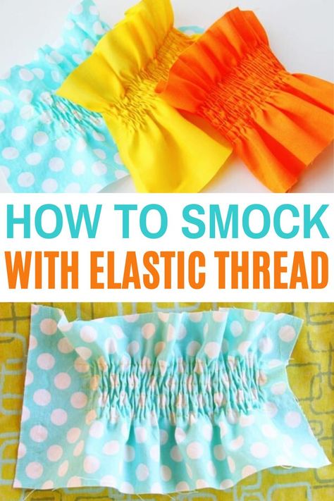 Molde, How To Sew A Smocked Dress, How To Make Smocked Dress, Free Smock Dress Pattern, How To Smock Fabric, Sew Hacks, Diy Smock, Fashion Structure, Smock Pattern