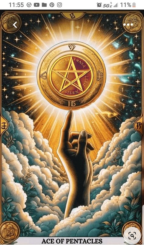 Pentacles Tarot Cards, Ten Of Pentacles Tarot Meaning, The Star Tarot Card Art, Ace Of Pentacles Tarot Meaning, Tarot Pictures, Tarot Cards Decks Beautiful, 10 Of Pentacles, Ace Of Pentacles Tarot, Ten Of Pentacles