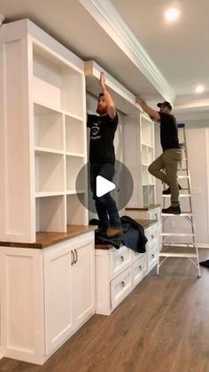 Built In Diy Entertainment Center, How To Build Built In Entertainment Center, How To Build Entertainment Center, Build Your Own Entertainment Center, Built In Wood Cabinets, Tv Build Out, Built In Wall Entertainment Center With Fireplace, Diy Cabinet Entertainment Center, Built In Entertainment Wall