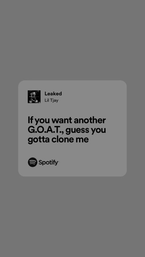 #spotify #lyrics Lil Tjay Spotify, Lil Tjay Lyrics, Lil Tjay, Spotify Lyrics, Rap Lyrics, Big Sean, Senior Photos, Music Quotes, Song Lyrics