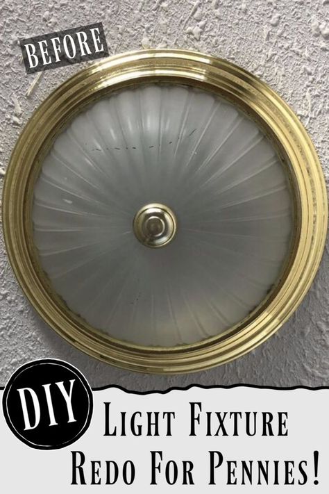 Those dated light fixtures can be easily updated if you are decorating on a budget!  It's an easy home decor improvement idea!  #diy #diys #craft #crafts #crafting #howto #handmade #homedecor #decor #makeover #makeovers #redo #repurpose #reuse #recycle #recycling #upcycle #upcycling  #unique | sponsored Diy Light Fixture, Fan Makeover, Light Fixture Makeover, Fan Light Covers, Lighting Makeover, Decor Makeover, Ceiling Fan Makeover, Repurposing Ideas, Diy Light Fixtures