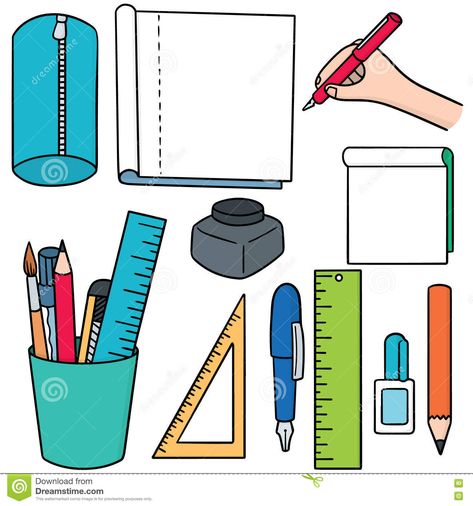 Stationary Cartoon, Teachers Day Poster, September Art, Emoji Drawings, Preschool Tracing, Stationary Items, Study Decor, Props Art, Object Drawing