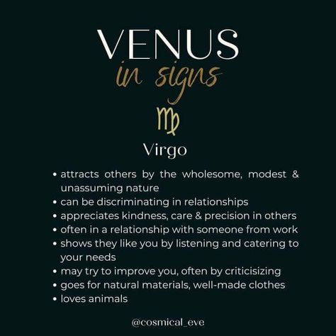 Virgo Description, Venus In Virgo, Libra Life, Capricorn Quotes, Birth Chart Astrology, Virgo Moon, Learn Astrology, Astrology And Horoscopes, Witchcraft Spell Books