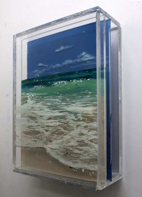 Layered Plexiglass Art | Lucaya2 – Jess Hurley Scott Plexiglass Art Ideas, Layered Glass Art, Plexiglass Art, Cruise 2023, Coral Art, Layer Paint, Layered Art, Contemporary Glass Art, Plastic Art