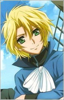 Wolfram von Bielefeld        _Kyo Kara Maoh! Wolfram Von Bielefeld, Kyo Kara Maoh, Men Blonde Hair, Anime Fandom, Wolfram, Demon King, Manga Boy, Anime Crossover, Manga Characters