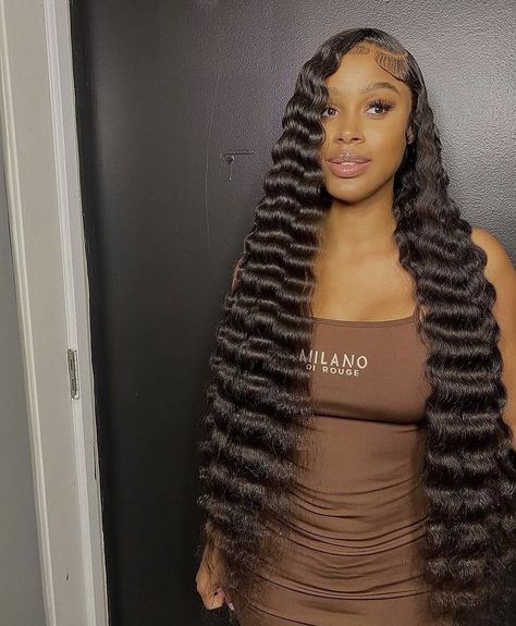 5x5 Lace Closure Wig, Loose Deep Wave, Frontal Wig Hairstyles, Birthday Hairstyles, Crimped Hair, Quick Weave Hairstyles, Frontal Hairstyles, Deep Wave Hairstyles, Hair Ponytail Styles