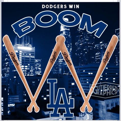 Boom LA Dodgers Win Los Angeles, Angeles, Los Angeles Dodgers Tattoo, Dodgers Cake, Los Angeles Dodgers Stadium, Dodgers Outfit, Dodger Dog, Let's Go Dodgers, Dodgers Win