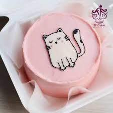 Love Bento Cakes| Love Bento Cakes for child| cartoon Bento Cakes | Cat Cake| Love Bento Cake girl Korean Cake Cat, Birthday Cake Cat Theme, Love Bento Cake, Cat Theme Cake, Cat Cakes Birthday, Cat Themed Cake, Beer Themed Cake, Birthday Cake Cat, Diy Cake Recipes