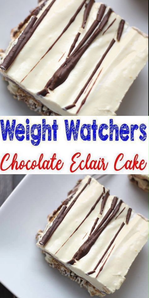 Weight Watchers Desserts! WW Chocolate Idea – Quick & Easy Weight Watchers Diet Recipe! Yummy Weight Watchers chocolate eclair cake recipe that is great for dessert, snack or just to enjoy a tasty treat. W/ a few Weight Watchers ingredients you can make this amazing graham cracker chocolate dessert. Delicious Weight Watchers diet recipes for desserts. Healthy Weight Watchers food recipes that are not low carb #smartpoints #dessert #weightwatchers -Click for this favorite Recipe :) Ww Chocolate, Eclair Cake Recipe, Weight Watchers Food, Cracker Chocolate, Eclair Cake Recipes, Chocolate Eclair Cake, Biscuits Graham, Eclair Cake, Weight Watchers Snacks