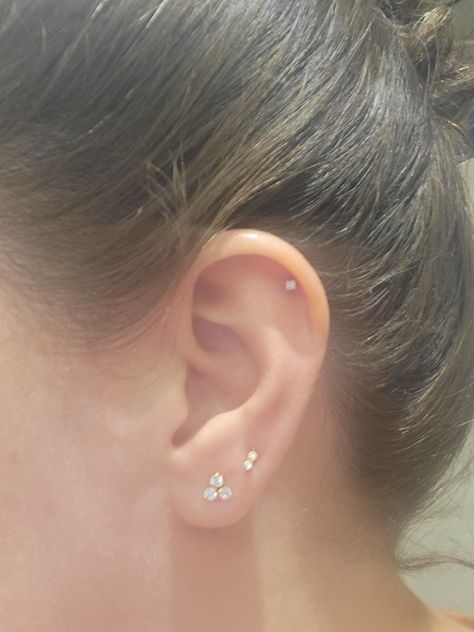 Simple Helix Piercing Stud, Helix Piercing Stud Single, Mid Helix Piercing Studs, Upper Ear Piercing Helix Studs, Triple Front Helix Piercing Studs, Helix