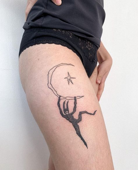 Hilda Tattoo, Trippy Tattoo Ideas, Creature Tattoo, Trippy Tattoo, Funky Tattoos, Sigil Tattoo, Party Tattoos, Scary Tattoos, Tattoo Instagram