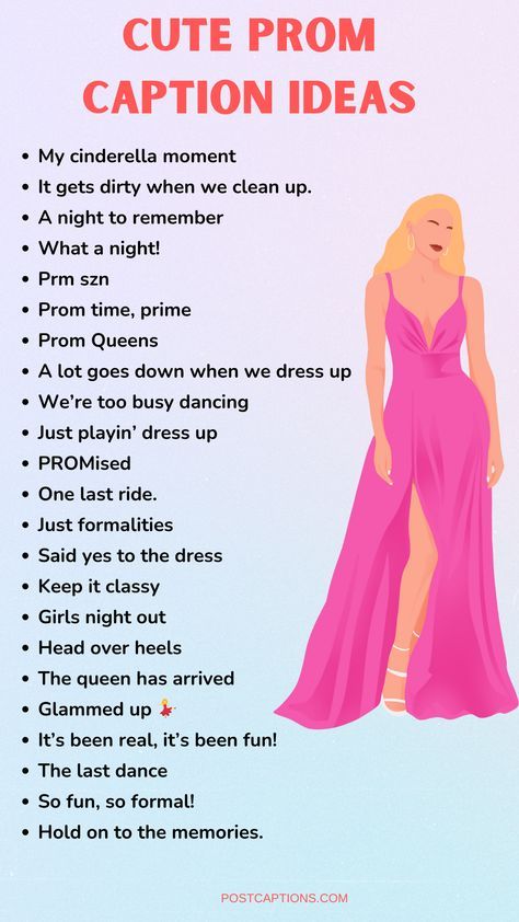 Day Of Prom Checklist, Prom Captions For Instagram Friends, Prom Night Captions For Instagram, Cinderella Captions For Instagram, Prom Post Captions, Captions For Prom Pictures, Prom Ig Captions, Prom Quotes For Instagram, Night Party Captions Instagram