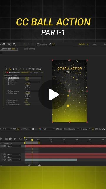 Sultan | VFX | Graphic & Motion Design | on Instagram: "AE 11/100 CC Ball Action Effect in After Effects  . . #AfterEffectsTutorial #CCBallActionEffects #ParticleAnimation #AbstractDesign #MotionGraphics #CreativeEffects #VisualEffects #aeanimation  #vfx #aftereffects" Aftereffects Motion Graphics, Cool After Effects, After Effects Motion Graphics, After Effects Motion Graphics Tutorials, Vfx After Effects, Vfx Tutorial Visual Effects, Ae Tutorial, After Effects Tutorials Beginners, Graphic Motion