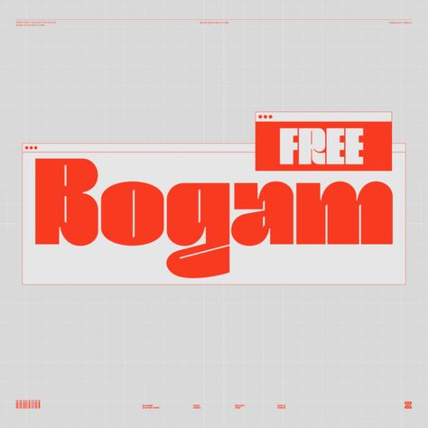 Bogam is an urban sans serif font that’s big & bold - perfect for creating headlines, ads, marketing & branding that stands out! It includes upper & lowercase characters, numbers, punctuation, and plenty of alternates & ligatures. Subscribe to our newsletter here to gain access to Bogam and our entire free font pack. Create Logo Design, Font Pack, Script Fonts Design, Free Typeface, Create Quotes, Typography Branding, Font Packs, Best Free Fonts, Font Inspiration