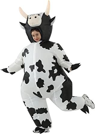 Costume Dinosaure, White Halloween Costumes, Costume Jumpsuit, Cow Costume, Inflatable Costumes, Fancy Costumes, Halloween Inflatables, Holiday Costumes, Funny Costumes