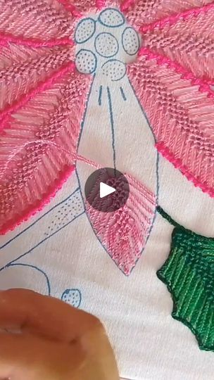 1.8M views · 30K reactions | Bordando flores de noche buenas
 #bordado #embroidery #NocheBuena #Navidad | Manualidades y Bordados Basic Hand Embroidery Stitches, Drawn Thread, Thread Embroidery, Hand Embroidery Stitches, All Craft, Rug Hooking, Embroidery Stitches, Needlepoint, Hand Embroidery