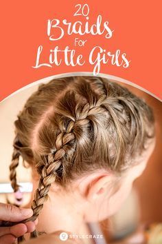 20 Quick And Easy Braids For Kids (Tutorial Included) #hairstyles #braid #hairstyle #girls #kids Braids Tutorial Easy, Quick Hairstyles For School, Easy Hairstyles For Kids, Girls Hairstyles Easy, Hairstyles Tutorial, Girls Hairstyles Braids, Girls Braids, Braids For Kids, Easy Braids