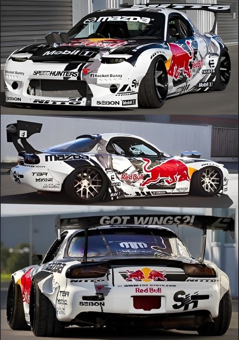 Car Livery, Rocket Bunny, Formula Drift, Pimped Out Cars, Drifting Cars, Street Racing Cars, Rx 7, Mazda Rx7, Mazda Miata