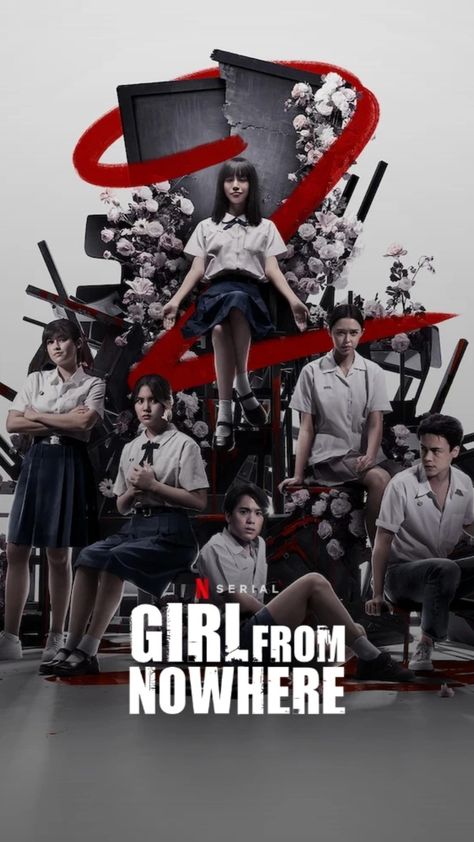 Girl from nowhere Official poster Netflix Yuri Girl, Girl From Nowhere, Japanese Icon, Miss Kitty, Funny Video Clips, Movie Memes, Picture Collage Wall, Netflix Movie, Meal Recipes