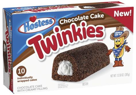 Hostess Unveils New Chocolate Twinkies | Brand Eating Hostess Snack Cakes, Chocolate Twinkie, Hostess Cakes, Twinkie Cake, Chocolate Snack Cake, Hostess Twinkies, Hostess Snacks, Breakfast Donuts, Pulled Pork Burger