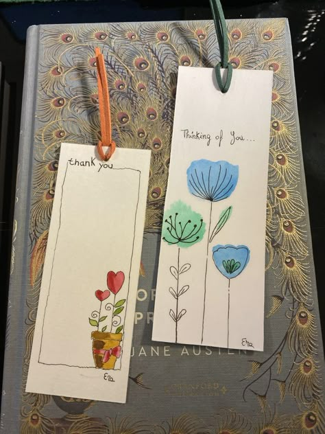 Handmade Bookmarks Diy, Bookmarks Diy, Creative Bookmarks, Bookmark Craft, Handmade Bookmarks, Bookmark Ideas, Watercolor Paintings For Beginners, Watercolor Bookmarks, Diy Bookmarks