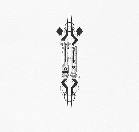 Minimal Ahsoka Tattoo, Ashoka's Lightsaber, Anikan Skywalker Tattoo Ideas, Reylo Tattoo Ideas, Small Ahsoka Tattoo, Star Wars Fives Tattoo, Lowkey Star Wars Tattoos, Ahsoka Lightsaber Drawing, Cal Kestis Lightsaber Tattoo