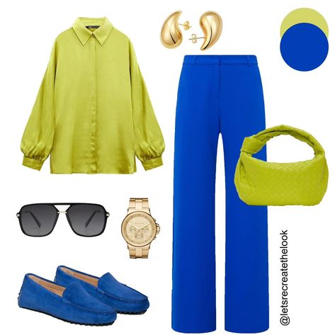 Blue Trousers - 10 Outfit Ideas 💙 Blue is my favorite color and I have a pair of blue trousers that I definitely want to get more wear out of this spring summer. Here are 10 outfits I plan to recreate with my blue pants. Do you have a pair of blue pants in your closet? If so, save this post for style inspo to recreate the looks yourself. Also for color inspo to inspire you to try pairing them with another vibrant color this spring/summer. If you’re in need of a pair of blue pants yourself, c... Royal Blue Dress Pants Outfit, Royal Blue Trousers Outfit, Bright Blue Pants Outfit, Electric Blue Pants Outfit, Royal Blue Pants Outfit Work, Cobalt Blue Pants Outfit, Royal Blue Color Combinations, Preppy Outfits For Work, Blue Pants Outfit Ideas