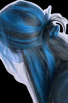 Hair Style Boy, Mlp Hair, Dye Hair Ideas, Blue Hair Ideas, Ruby Hair, Blue Brown Hair, Under Hair Color, Blue Hair Highlights, Hair Trends 2024