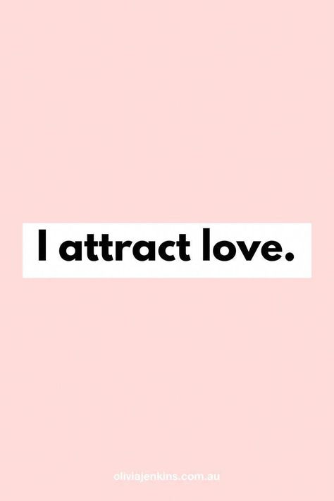 I attract love. ������ #quotes #love #lawofattraction Attract Love Aesthetic, True Love Vision Board, Visionboard Aesthetic Love, Love For Vision Board, I Attract Love, Vision Board Love, Love Vision Board, Love Attraction, Attracting Love