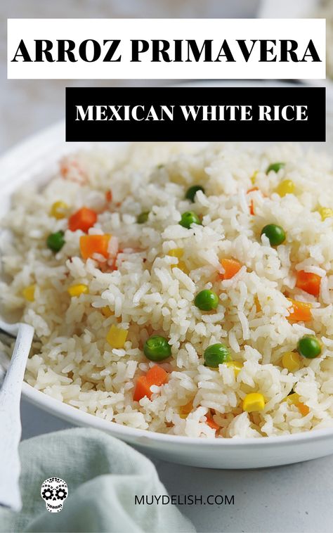 Mexican White Butter Rice, How To Make White Rice Taste Good, What To Add To White Rice, Mexican White Rice With Vegetables, How To Make Spanish Rice With White Rice, Flavorful White Rice Recipe, How To Make Mexican Rice From White Rice, Flavorful White Rice, Mexican Rice No Tomato