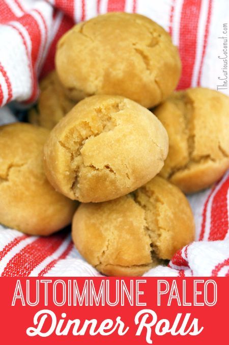 Paleo Dinner Rolls Paleo Dinner Rolls, Aip Dinner, Autoimmune Protocol Recipes, Breakfast Vegetarian, Autoimmune Paleo Diet, Paleo Thanksgiving, Autoimmune Recipes, Autoimmune Paleo Recipes, Aip Paleo Recipes