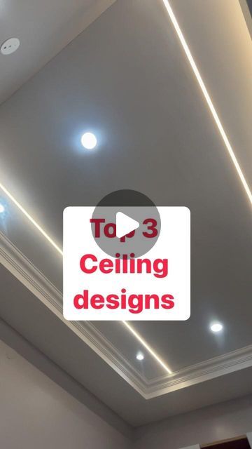 Dee luxe interiors on Instagram: "Ceiling designs! . . . . #reelsinstagram #reels #instadaily #instagram #interiordesign #design #designer #ceiling #ceilingdesign #top #home #homedesign #luxury #modern #contemporary #lighting #lights #cob #led [ceiling designs, top 3, simple, cove ceiling, led, cob, trending]" Cove Ceiling Design, Cob Light Ceiling, Cove Lighting Design, Home Ceiling Design, Cove Lighting Ceiling, Ceiling Cove, Cove Ceiling, Celing Light, Coved Ceiling