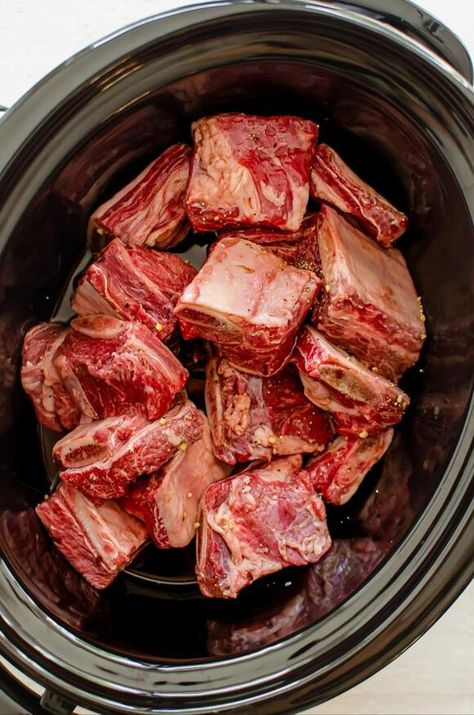 Set It and Forget It: Slow Cooker Short Ribs | Thriving Home | NewsBreak Original Beef Ribs Recipe Slow Cooker, Short Rib Recipes Crockpot, Short Ribs Crock Pot, Special Birthday Dinner, Slow Cooker Beef Short Ribs, Slow Cooker Short Ribs, Slow Cooker Ribs Recipe, Short Ribs Slow Cooker, Thriving Home