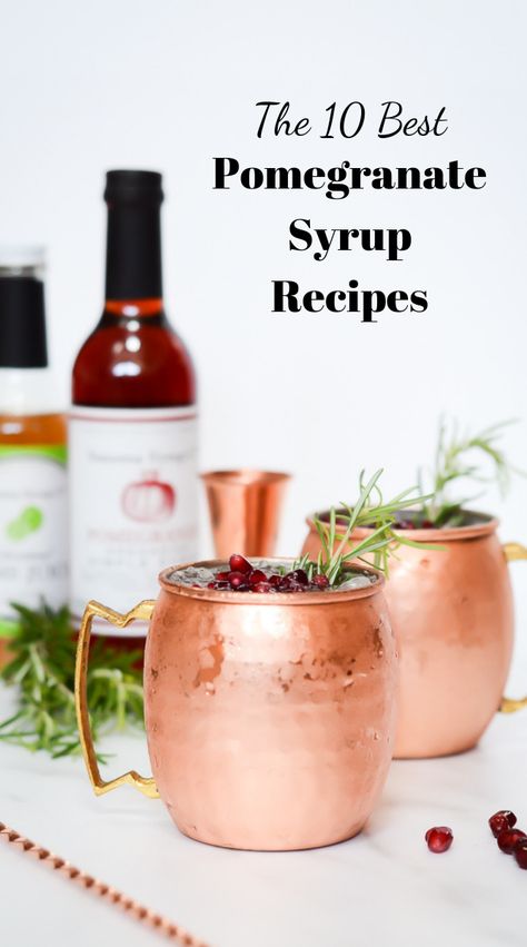 Pomegranate Power: The 10 Best Pomegranate Syrup Recipes // pomegranate syrup recipes // pomegranate syrup uses // pomegranate cocktails#pomegranatesyrup #pomegranatecocktails #pomegranaterecipes Pomegranate Syrup Uses, Pomegranate Syrup Recipe, Recipes Pomegranate, Pomegranate Syrup, Pomegranate Cocktails, Pomegranate Margarita, Syrup Recipes, Pomegranate Recipes, Recipe For Teens